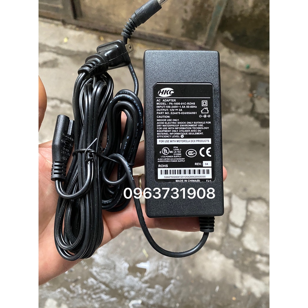 Adapter nguồn màn hình HKC 12V 3A chính hãng