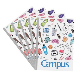Combo 5 vở kẻ ngang 200 trang  campus A4
