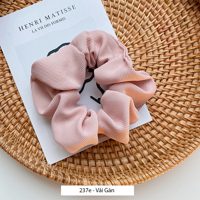 (0237) Dây Chun Scrunchies Và Kẹp Tóc Hồng Các Loại