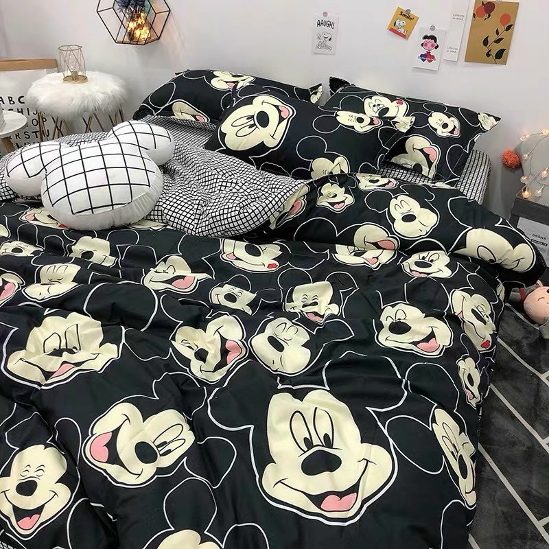 [BST 14] Bộ chăn ga gối Cotton Poly EmmiBedding phong cách Hàn Quốc Drap giường cotton hot trend (không kèm ruột)