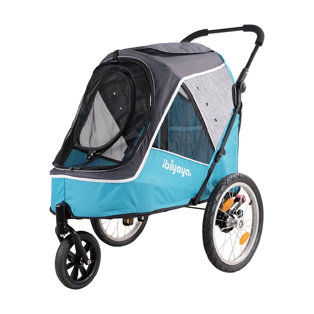 Xe đẩy cho Thú Cưng IBIYAYA  HAPPY PET TRAILER/JOGGER 2.0 (BLUE) (91x62x95cm)