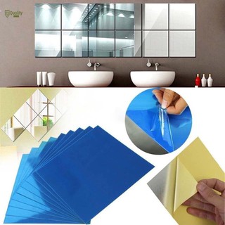 Set 16 miếng gương dẻo dán tường