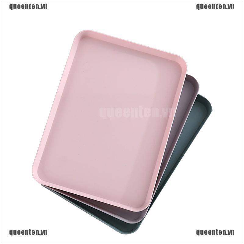 Creative Nordic Rectangular Plastic Storage Tray Home Kitchen Fruit Dessert Tray QUVN