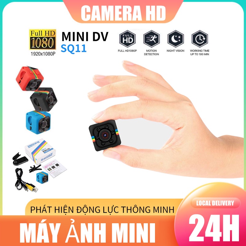 SQ11 1080P Camera hành trình mini hỗ trợ quay ban đêm chống Night Vision Camera Car DV Digital Video rung chống nước
