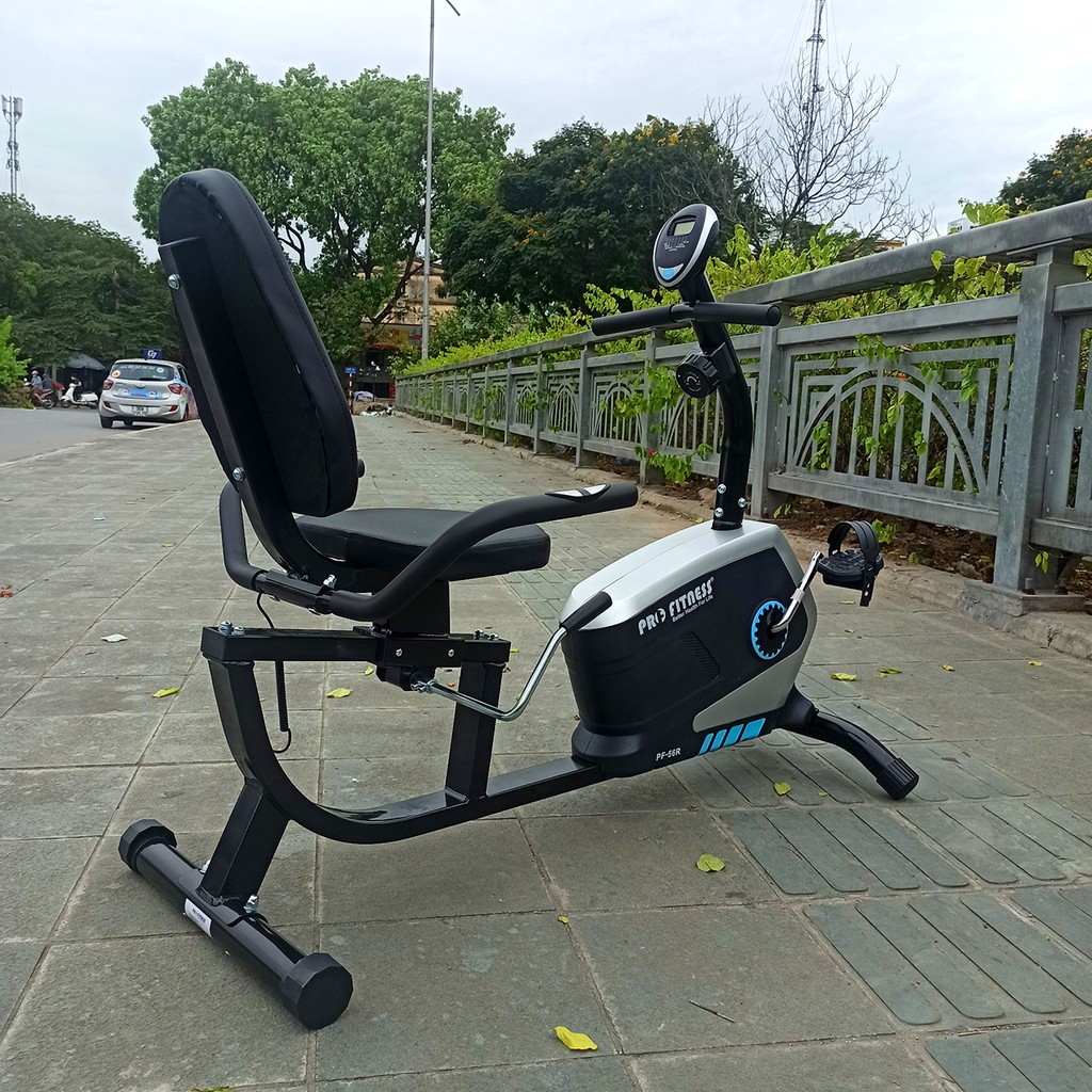 [Tặng bàn lăn chân] XE ĐẠP TẬP THỂ DỤC PF-56R   Xe đạp thể dục có yên tựa cho người già | Điều chỉnh yên bằng cần gạt