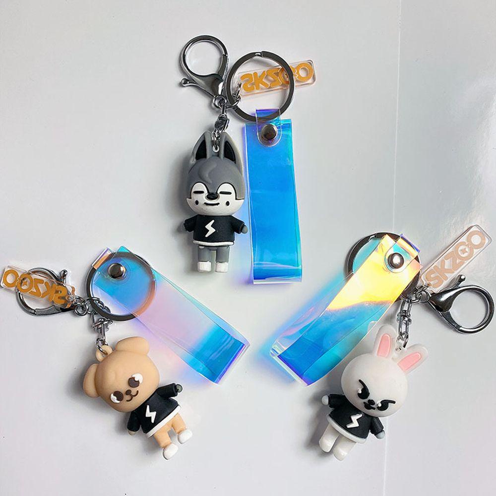 Móc Khóa PVC Hình Búp Bê Hoạt Hình Straykids REBUY1
