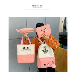 [COMBO 4 MÓN] Balo đi học YOUNG FOR YOU - 5 màu