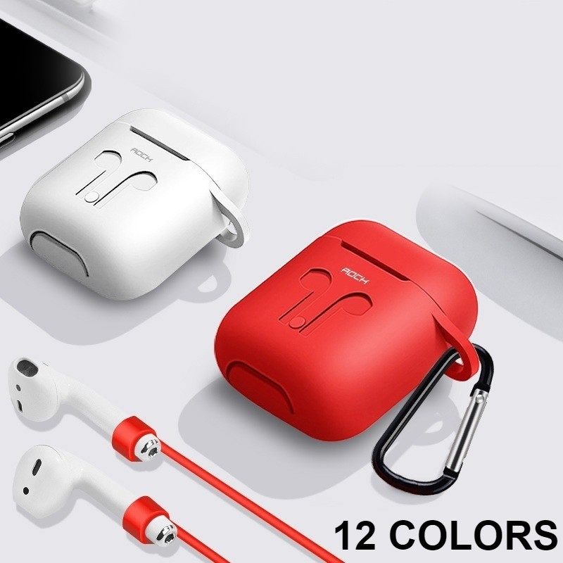 Vỏ Bảo Vệ Hộp Đựng Tai Nghe Apple Airpods Bằng Silicon Chống Bụi / Rò Rỉ