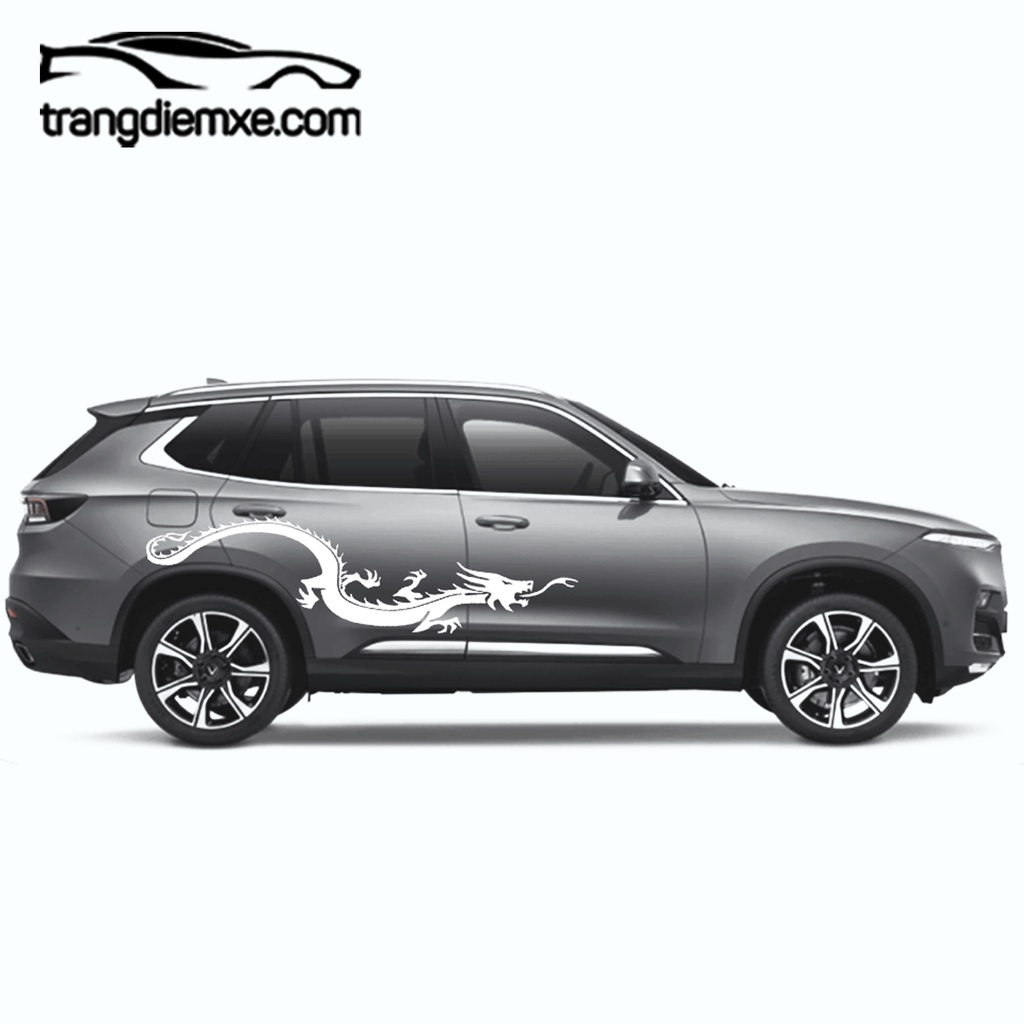Miếng Dán Xe Ô Tô Tđx  Hình Rồng C43