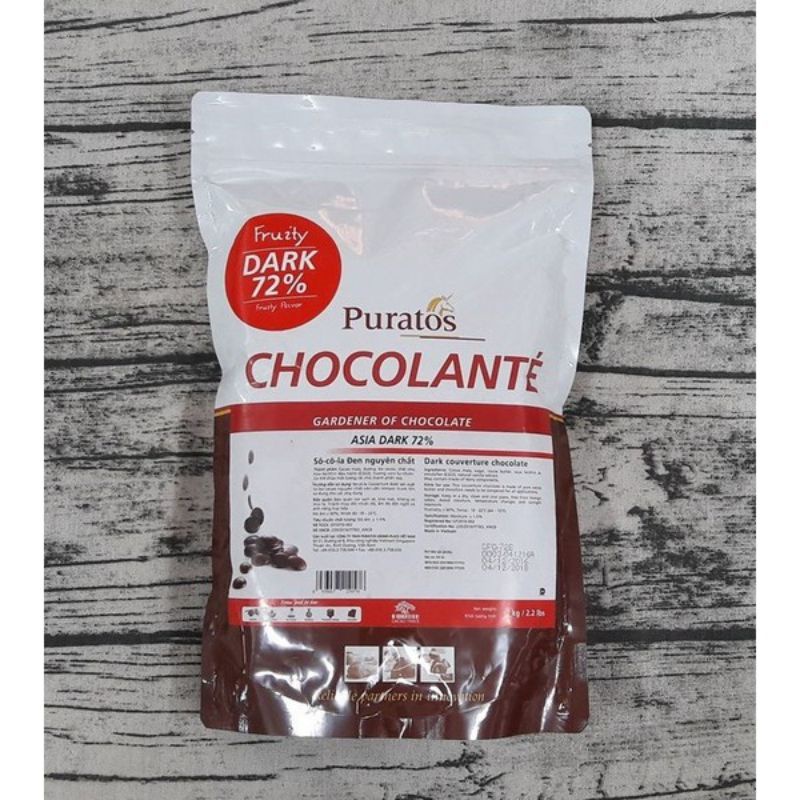 1kg socola đen đắng 72%⚡ SIÊU NGON ⚡ socola nút 72% cacao với vị đắng nguyên chất