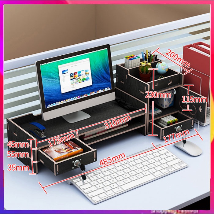 KỆ ĐỂ MÁY TÍNH  LẮP GHÉP - SIÊU XINH  - CHỌN MÀU