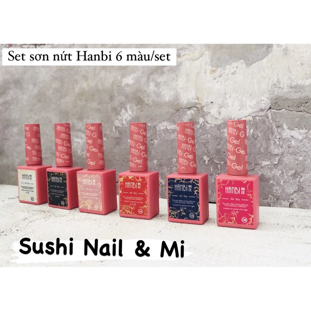 SET GEL NỨT HANBI 6 MÀU