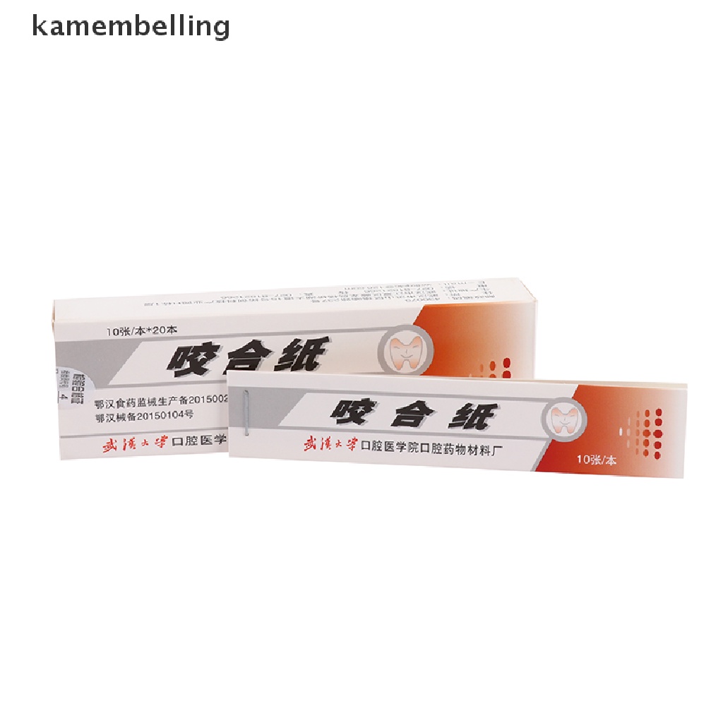 [Hàng mới về] Set 200 giấy điều chỉnh khớp răng màu đỏ chuyên dụng cho nha khoa