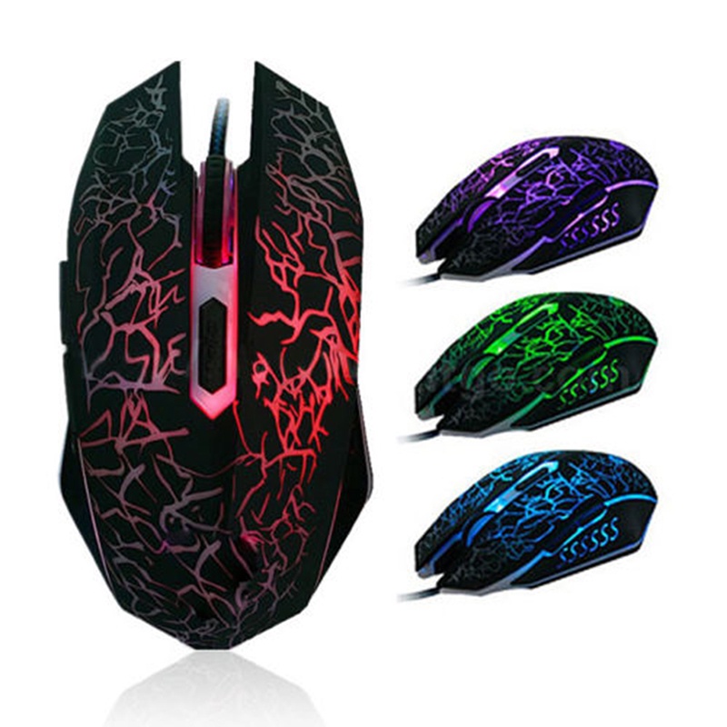 Chuột Gaming 4000 DPI 6 LED có dây