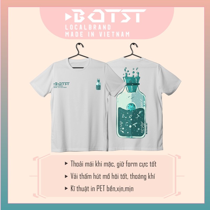 BOT'st ►Áo thun "UNIVERSE in BOTTLE"◄  Form rộng tay lỡ,unisex nam nữ