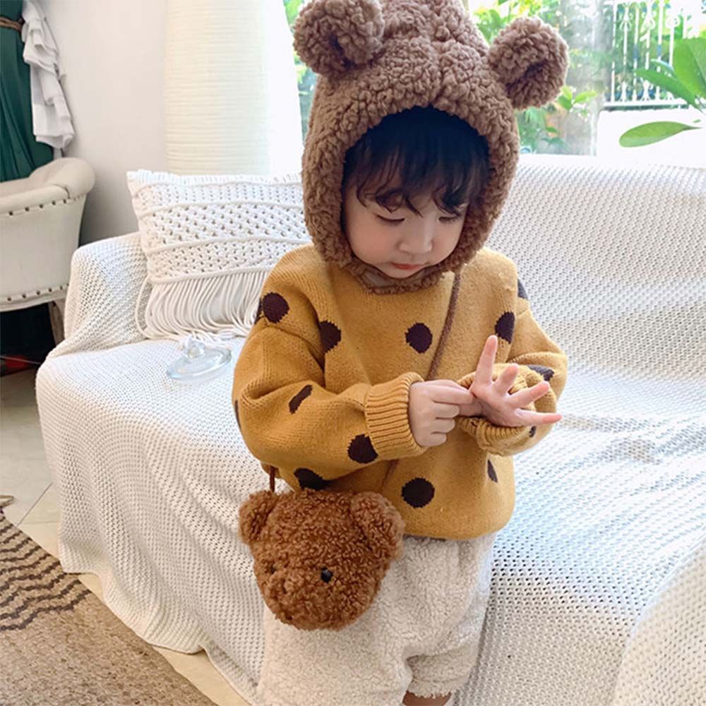 Túi xách đeo chéo vai hình gấu bông nhiều màu đáng yêu cho bé gái