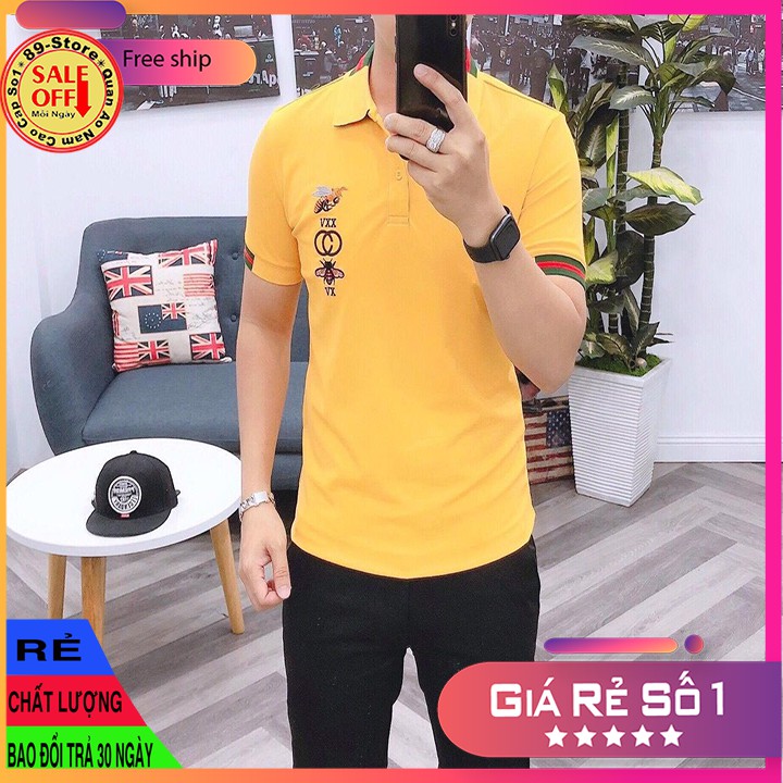 Áo Thun Nam Tay Ngắn Có Cổ Cao Cấp Thích Hợp Moi Lứa Tuổi Cam Kết Về Chất Lượng 🌟GIÁ RẺ NHẤT🌟