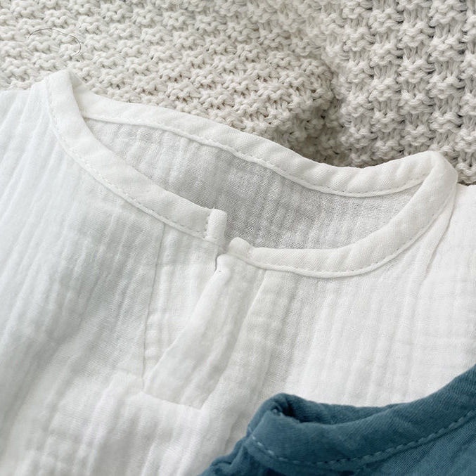 Bộ Quần Áo Vải Cotton Phối Lưới Dáng Rộng Thời Trang Cho Bé Trai