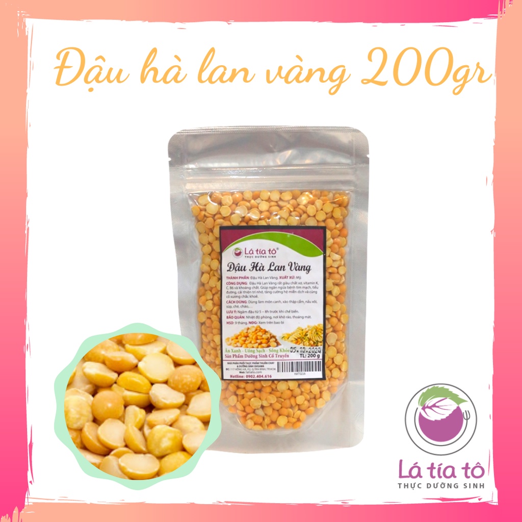 ĐẬU HÀ LAN VÀNG 200gr - LÁ TÍA TÔ