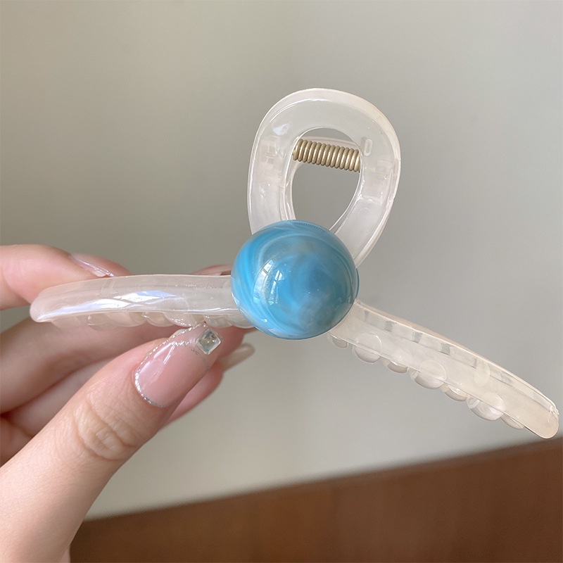 Kẹp Tóc Hình Cá Mập Bằng Acrylic Đơn Giản Thời Trang Hàn Quốc