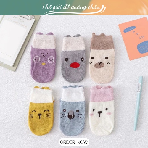 Tất vớ hoạt hình cho bé - Hình thù ngộ nghĩnh Hàng Quảng Châu Cao Cấp