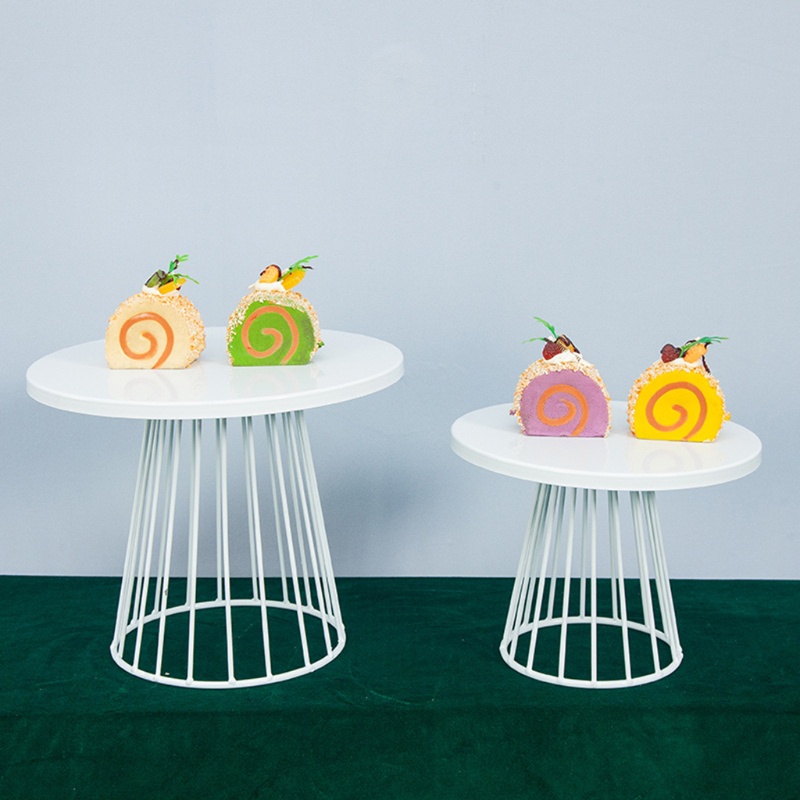 Giá đỡ trưng bày bánh kem / món tráng miệng làm từ kim loại trang trí tiệc cưới / sinh nhật tiện dụng
