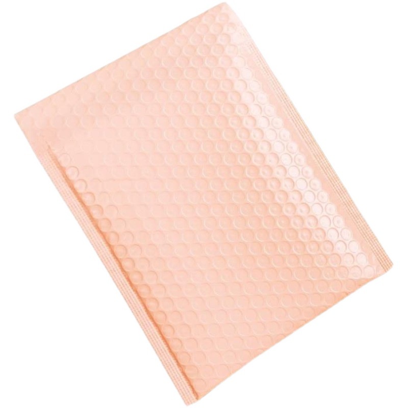 Túi gói hàng chống sốc bóng khí màu hồng be đóng gói hàng hóa an toàn nhiều kích thước, túi bảo vệ sản phẩm