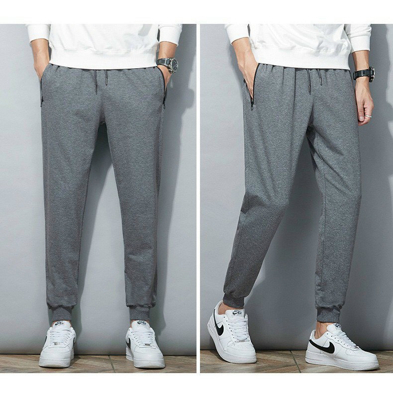 ⚡ CÓ ẢNH CHỤP THẬT ⚡ Quần Nỉ Thể Thao Nam Nữ Jogger Da Cá co giãn 4 chiều 2 túi khóa bigsize 40-70kg