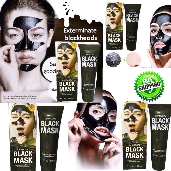 Mặt Nạ Lột Mụn Than Tre Black Mask Charcoal 120g – HUKB470