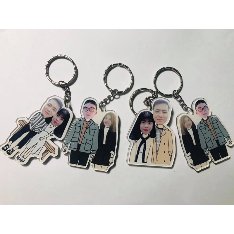 Móc khoá chibi in hình theo yêu cầu ❤️