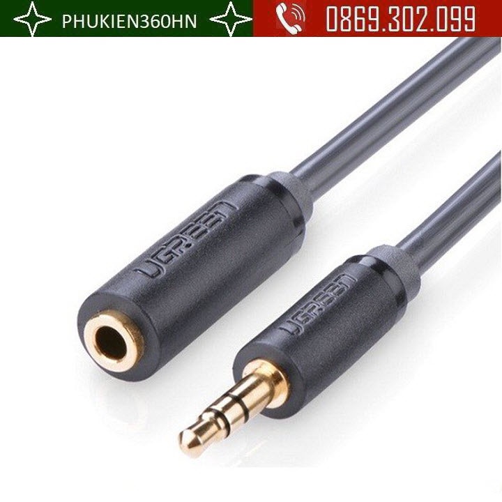 Cáp Nối Dài Audio 3.5mm Dài 0.5m/1m/3m Ugreen 10781/10782/10785