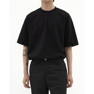TEE BASIC - ÁO THUN TRƠN vải dày CHUỘT TRẮNG