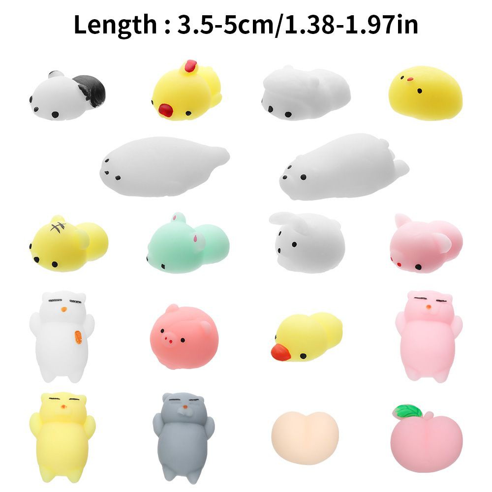 Đồ Chơi Nắn Bóp Đàn Hồi Giảm Stress Hình Động Vật Dễ Thương