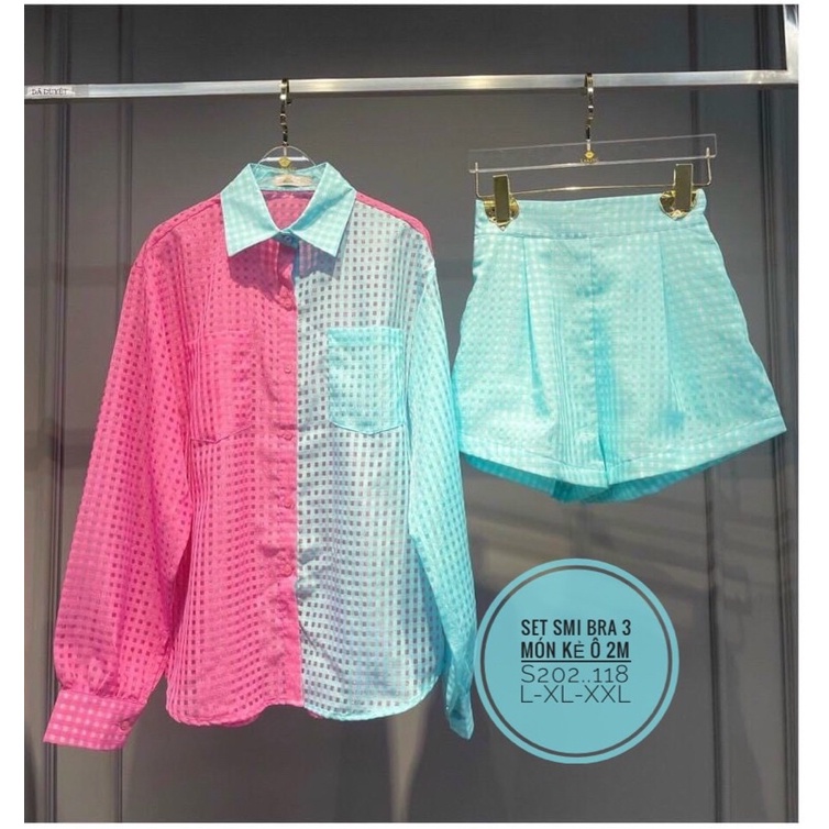 Set áo sơ mi 2 màu