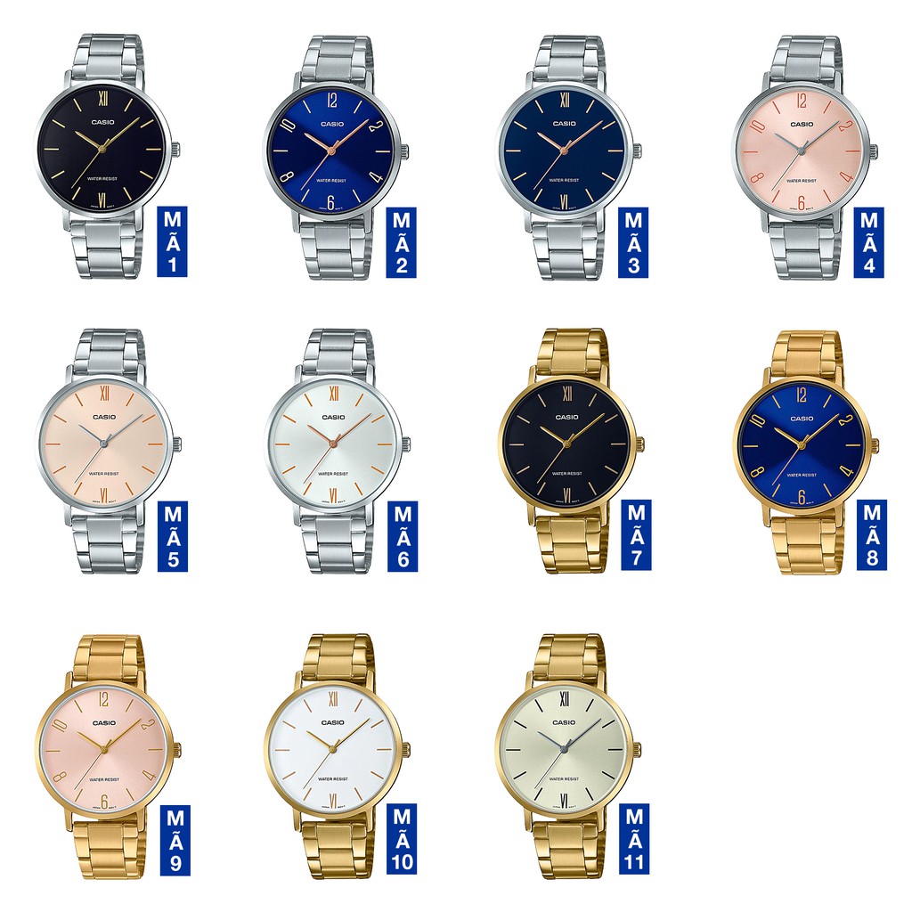 Đồng hồ nữ dây kim loại Casio Standard chính hãng Anh Khuê LTP-VT01 Series