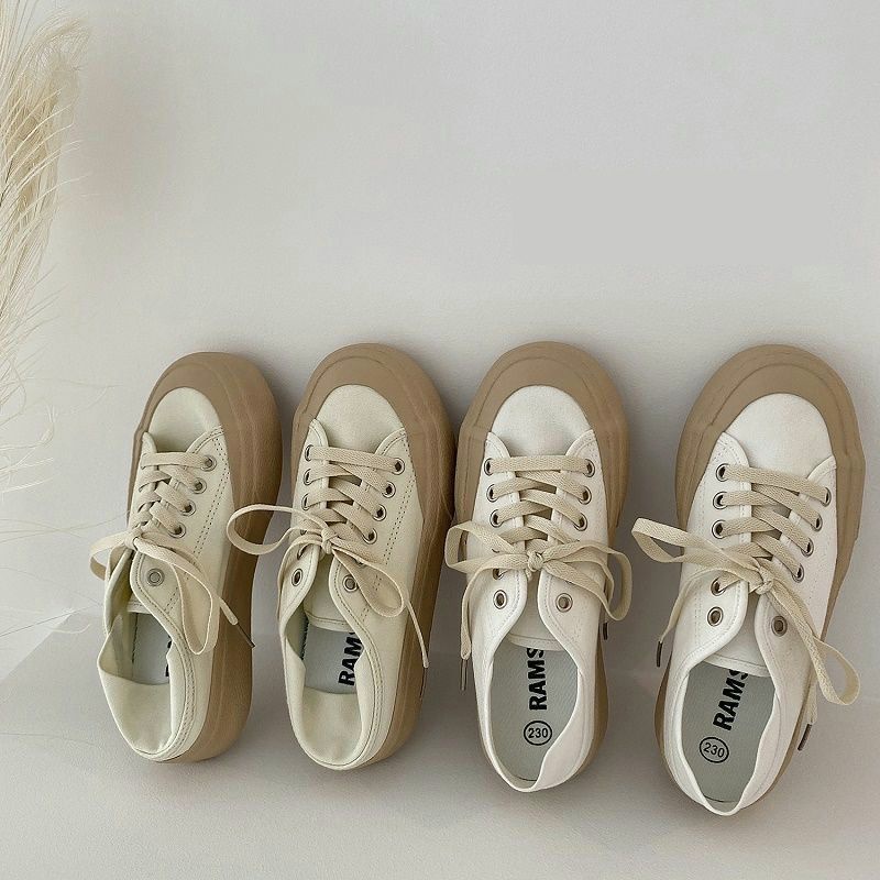 GIÀY SNEAKER TRẮNG BE ĐẾ NÂU