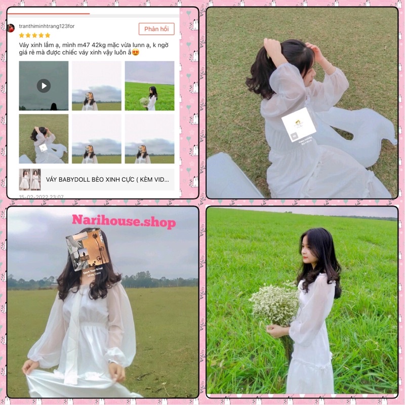 VÁY BABYDOLL BÈO XINH CỰC
