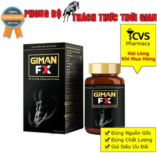 GIMAN FX - Hộp 30 Viên - Bổ Thận Tráng Dương ,Tăng Cường Sinh Lý Nam Giới