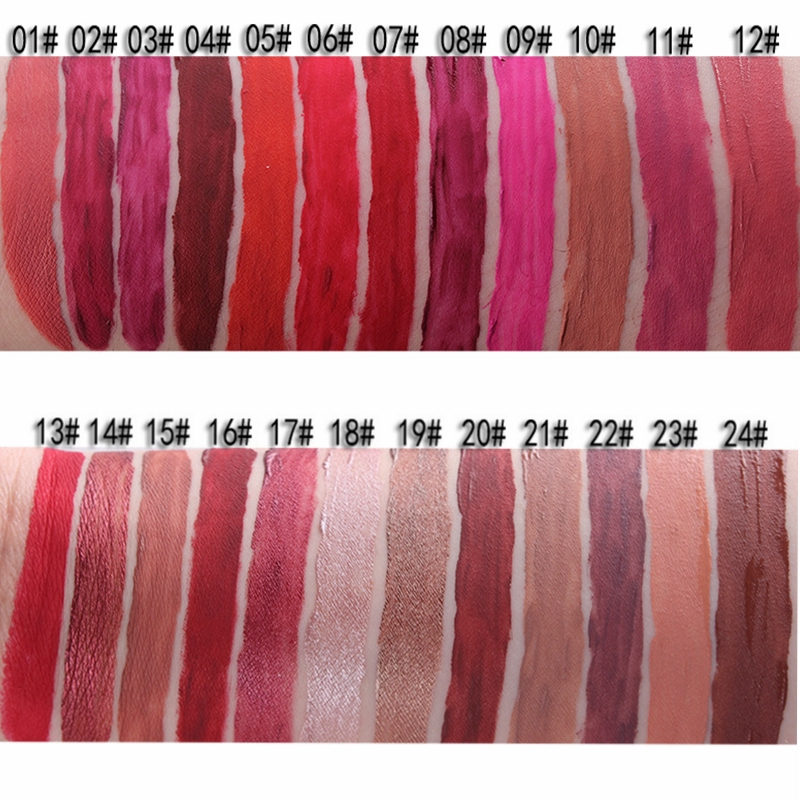 24 Color Liquid Waterproof Long-lasting Matte Lipstick Non-stick Cup Lip Gloss Makeup | BigBuy360 - bigbuy360.vn