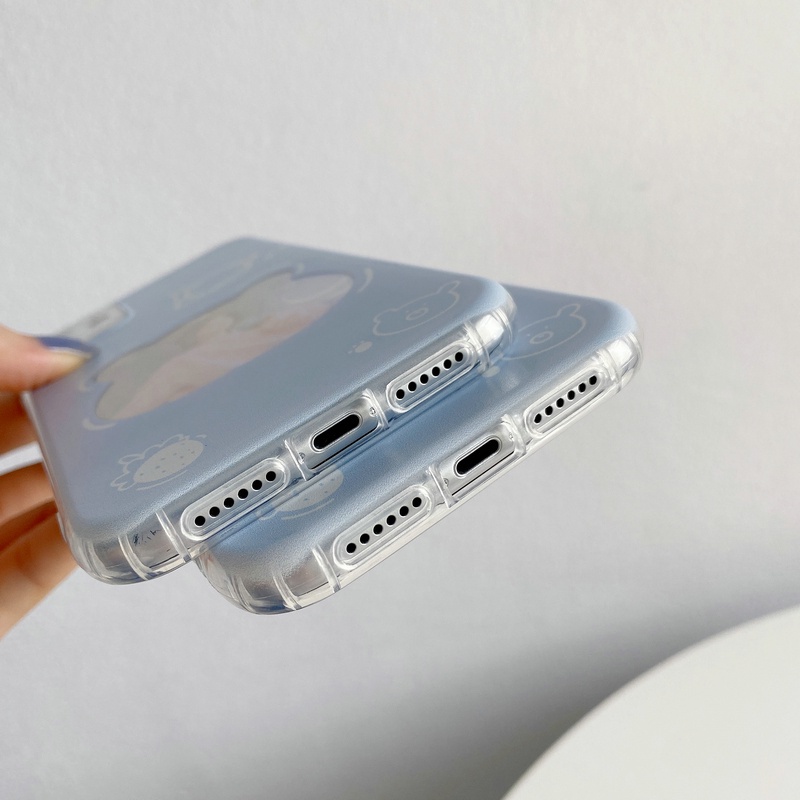 Clear Casing Samsung Galaxy A22 A32 A52 A52S A72 A02 A12 A11 A03 A03s A02s A42 A31 A51 A71 A50 A50s A30s A20 A30 A20S A70 A21s 4G 5G Note 20 Ultra 10 S21 S21+ S20 S20+ FE S10 Lite Plus M02 M12 M11 M51 M52 Cute Bear Shockproof Soft Case put photo HLE 01