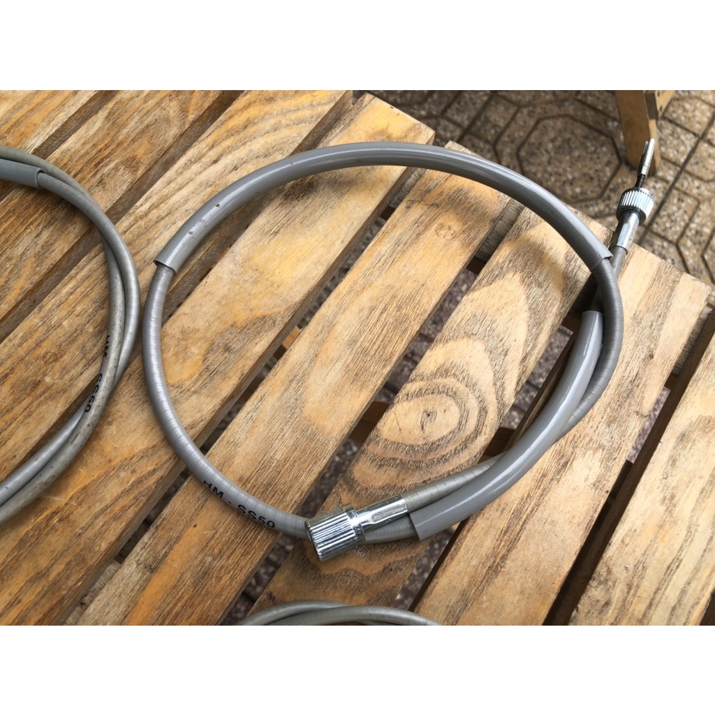 Bộ 4 dây : côn + thắng + Km + ga cuốn  cho xe honda 68-72- ghidong cao màu xám sáng