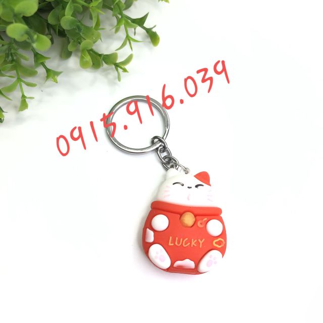 Móc khóa mèo may mắn, Móc Khóa Mèo Lucky , Mèo May Mắn
