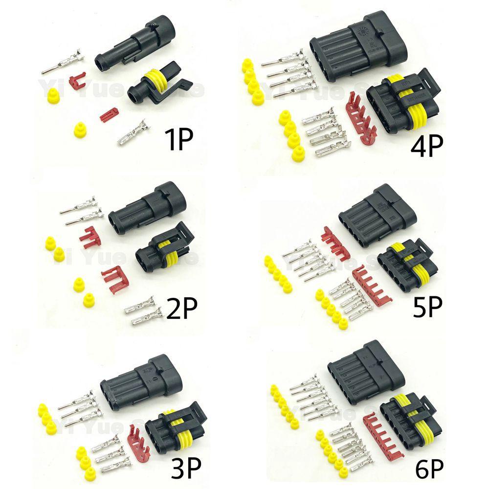 Đầu Nối Dây Điện VANES1 1 / 2 / 3 / 4 / 5 / 6 Pin Chống Nước Thay Thế Chuyên Dụng Cho Xe Hơi