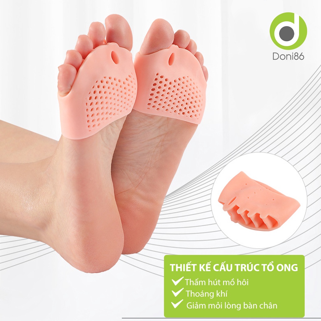 Vớ silicone định hình các khớp ngón chân giảm tình trạng ma sát, hạn chế chống trầy, chai sần, đau thốn - Doni - DOPK276