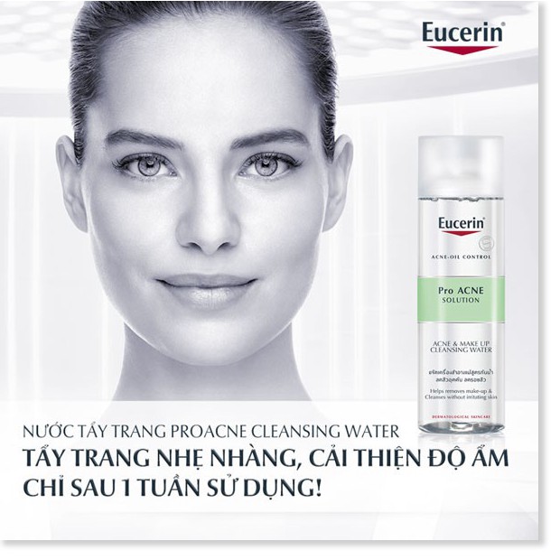 Combo Eucerin Kem Chống Nắng Kiểm Soát Nhờn 50ml + Nước Tẩy Trang Cho Da Mụn 200ml