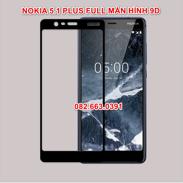 FREESHIP Dán màn hình cường lực Nokia full viền 9D