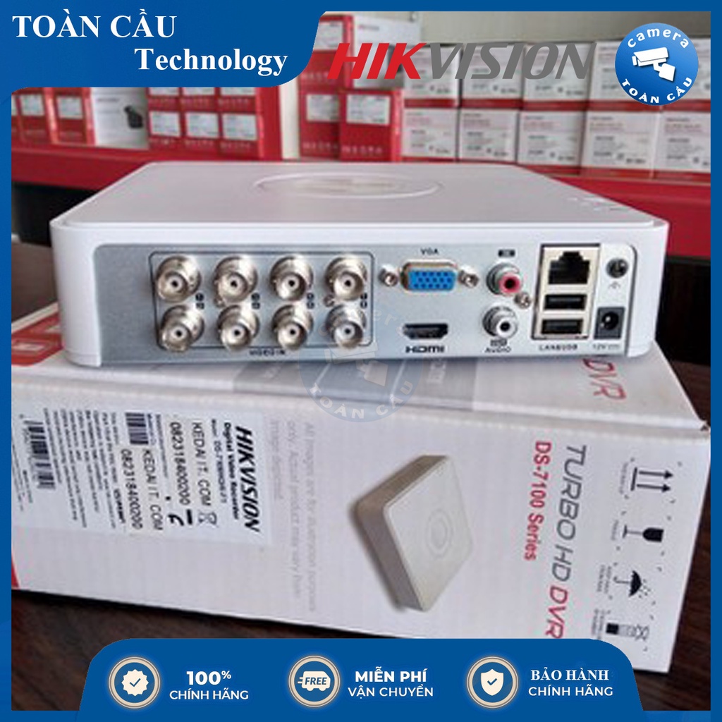 Đầu Ghi 8 Kênh Turbo HD 3.0 Hikvision DS 7108HGHI F1/N