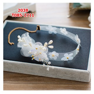 Băng đô cổ + tóc cô dâu 2in1