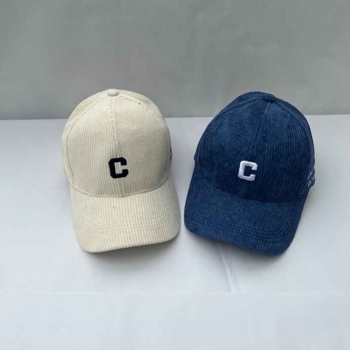 Mũ lưỡi trai HAZIN HZMLTC thêu chữ C ulzzang unisex phù hợp cho cả nam và nữ nhiều màu