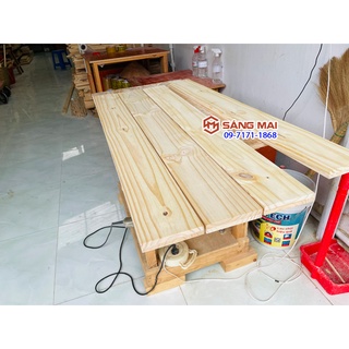 Tấm gỗ thông mặt rộng 12cm x dày 1cm x dài 120cm + láng mịn 4 mặt